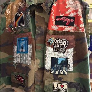Mixed Patch Vintage Camo Vest